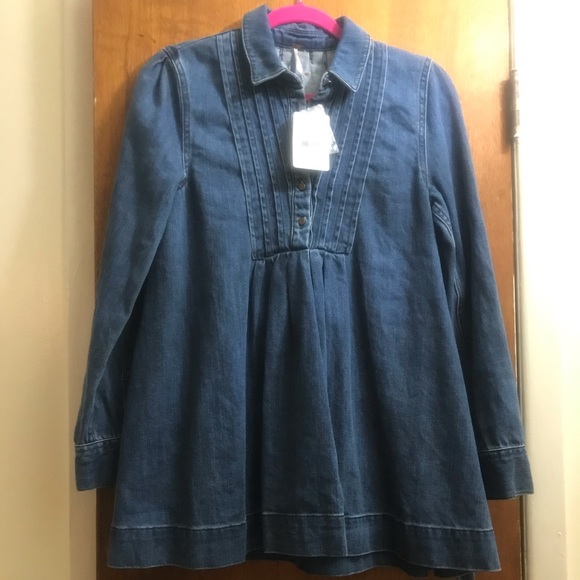 Free People Tops - NWT FP Blues Denim Tunic Robins Blue